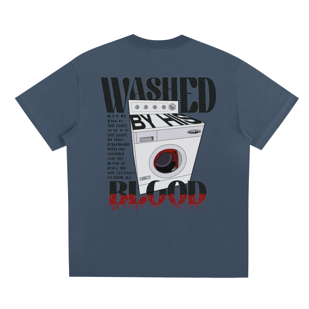 WASHED BY HIS BLOOD OVERSIZED TEE