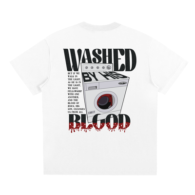 WASHED BY HIS BLOOD OVERSIZED TEE
