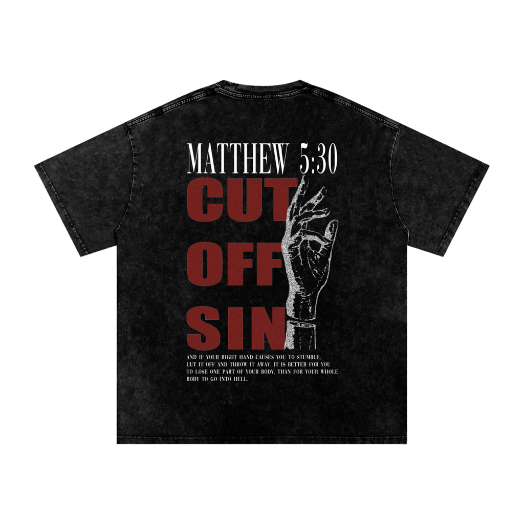 CUT OFF SIN OVERSIZED TEE