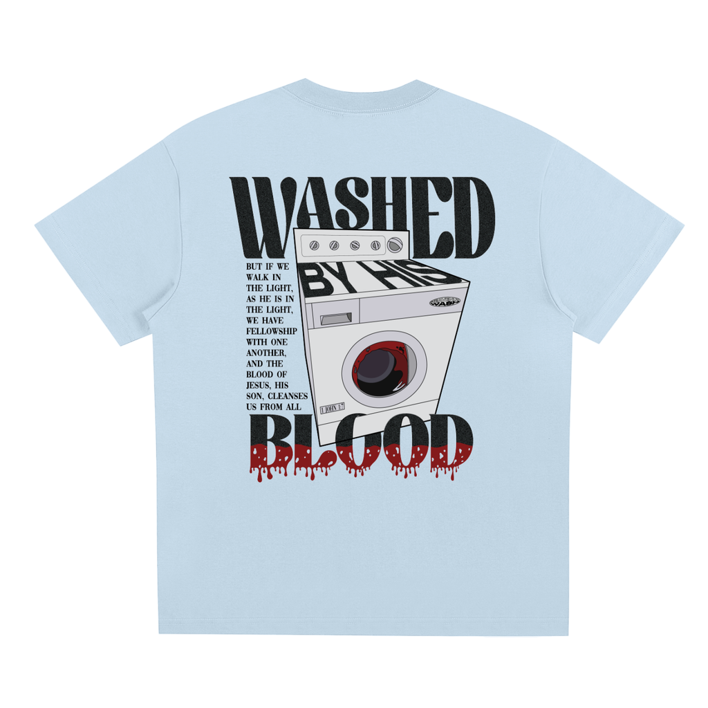 WASHED BY HIS BLOOD OVERSIZED TEE